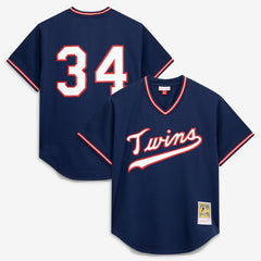 Kirby Puckett Minnesota Twins Authentic Batting Practice Jersey - Navy | Mitchell & Ness