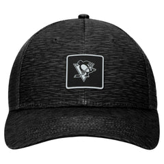 Pittsburgh Penguins Fanatics Women's Authentic Pro Road Trucker Adjustable Hat – Black