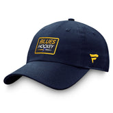 St. Louis Blues Fanatics Authentic Pro Prime Adjustable Hat – Navy