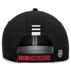Chicago Blackhawks Fanatics Authentic Pro Rink Adjustable Hat