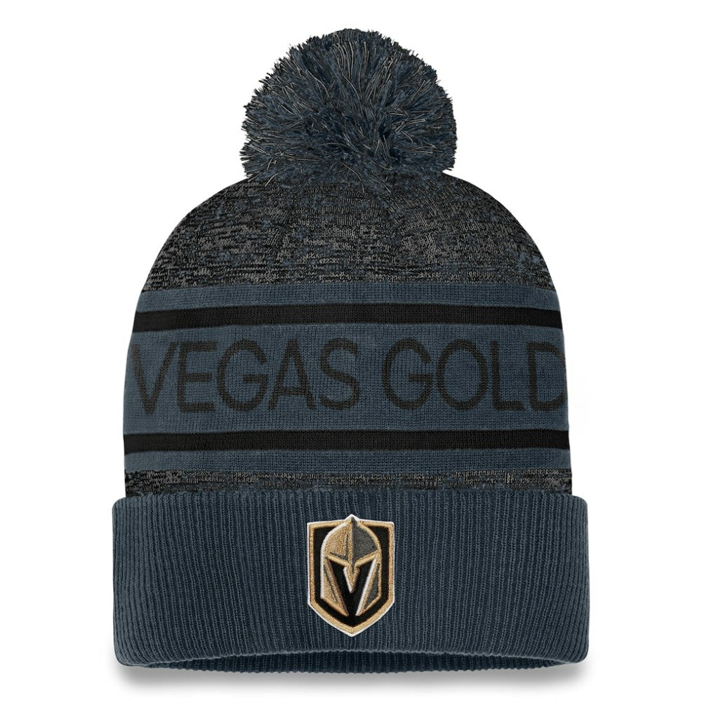 Vegas Golden Knights Fanatics Authentic Pro Cuffed Knit Hat with Pom
