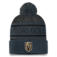 Vegas Golden Knights Fanatics Authentic Pro Cuffed Knit Hat with Pom