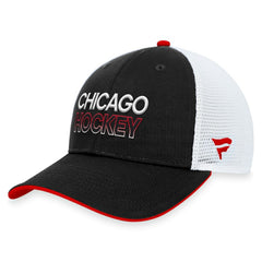 Chicago Blackhawks Fanatics Authentic Pro Rink Trucker Adjustable Hat