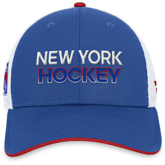 New York Rangers Fanatics Authentic Pro Rink Trucker Adjustable Hat