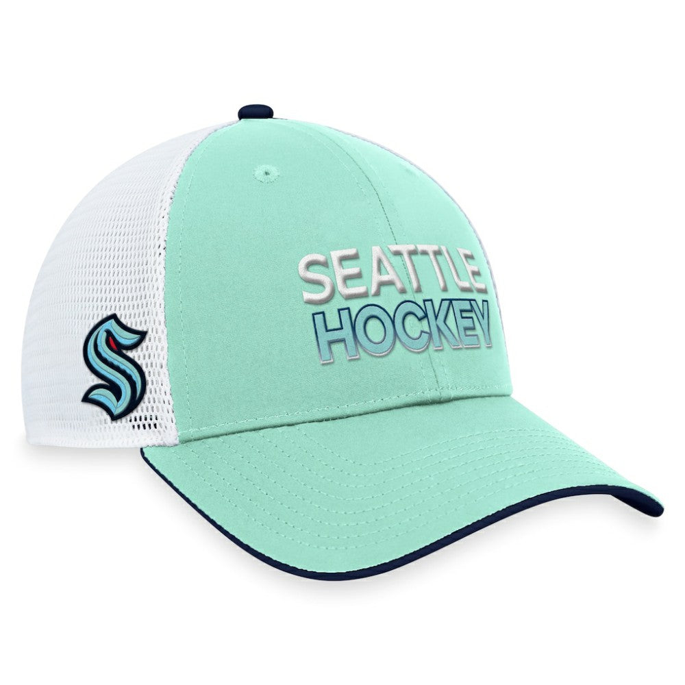 Seattle Kraken Fanatics Authentic Pro Rink Trucker Adjustable Hat