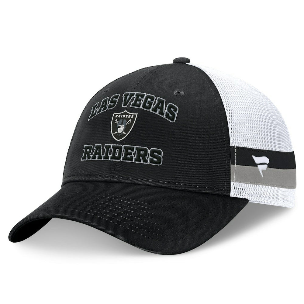 NFL Las Vegas Raiders Fundamentals Side Stripe Trucker Adjustable Hat