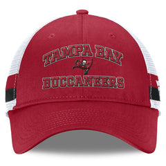 NFL Tampa Bay Buccaneers Fundamentals Side Stripe Trucker Adjustable Hat