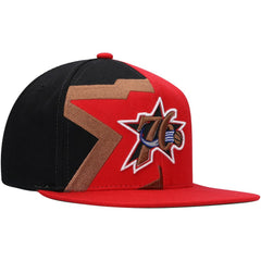 Philadelphia 76ers Hardwood Classics Retroline Snapback Hat - Red | Mitchell & Ness cheap