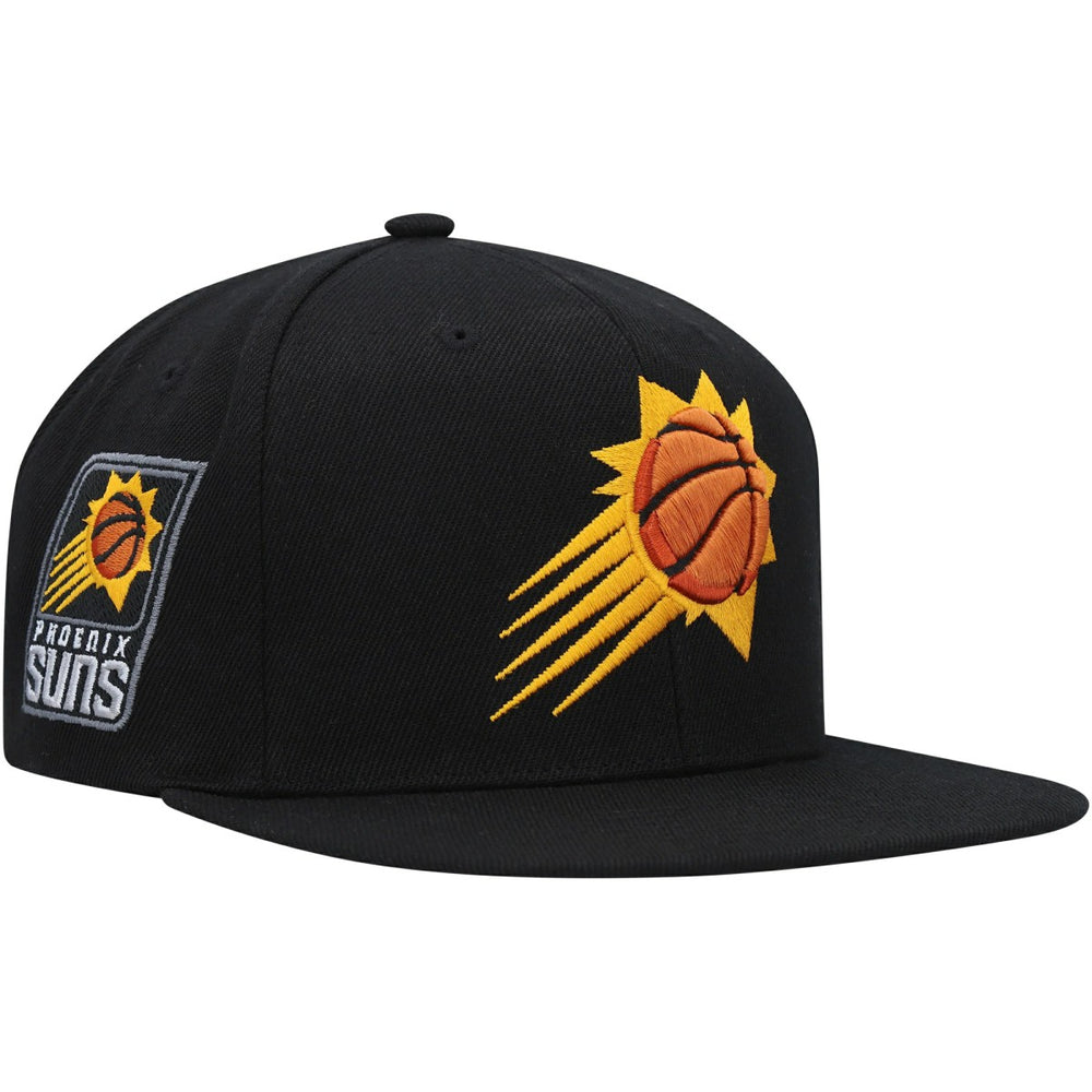 Phoenix Suns Side Core 2.0 Snapback Hat - Black | Mitchell & Ness outlet