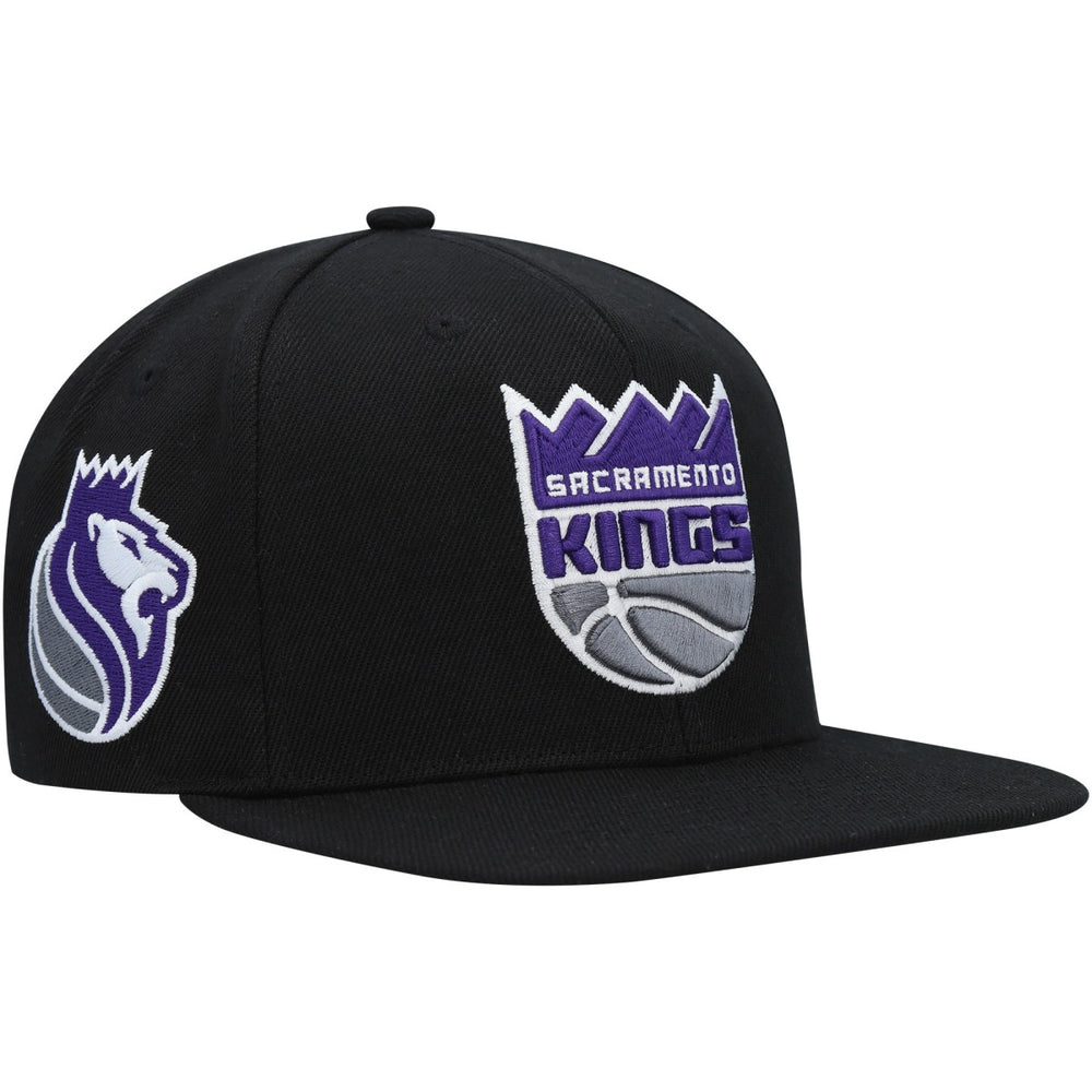 Sacramento Kings Side Core 2.0 Snapback Hat - Black | Mitchell & Ness discount