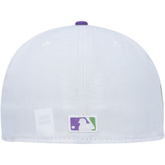Chicago Cubs Side Patch 59FIFTY Fitted Hat - White | New Era