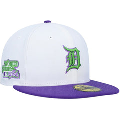 Detroit Tigers 1984 World Series Side Patch 59FIFTY Fitted Hat - White | New Era