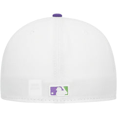 Tampa Bay Rays Side Patch 59FIFTY Fitted Hat - White | New Era