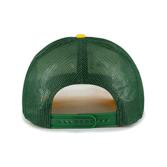 Athletics Foam Front Script Trucker Snapback Hat - White | 47 brand