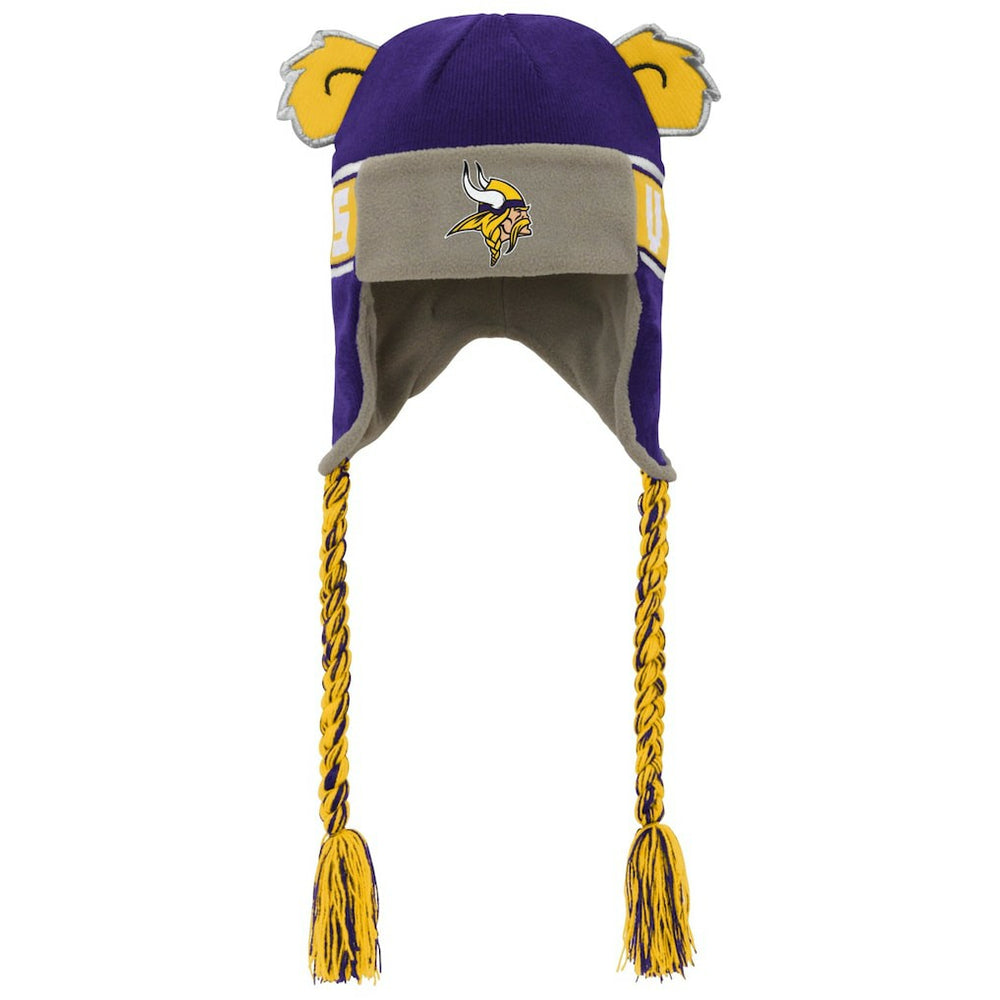 NFL Minnesota Vikings Youth Wordmark Ears Trooper Knit Hat