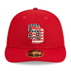 San Diego Padres 2023 Fourth of July Low Profile 59FIFTY Fitted Hat - Red | New Era