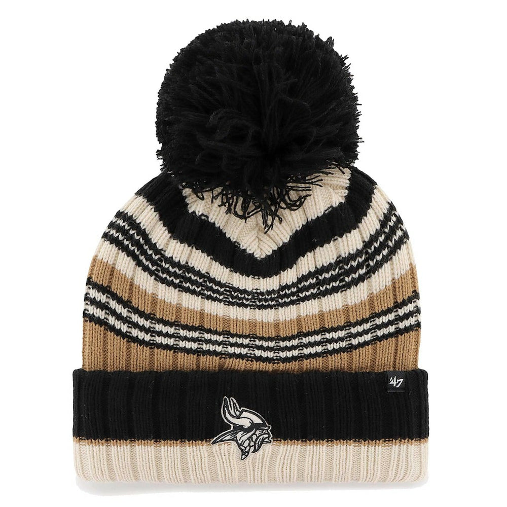 NFL Minnesota Vikings '47 Women's Barista Cuffed Knit Hat with Pom