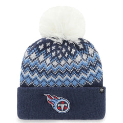 NFL Tennessee Titans '47 Women's Elsa Cuffed Knit Hat with Pom