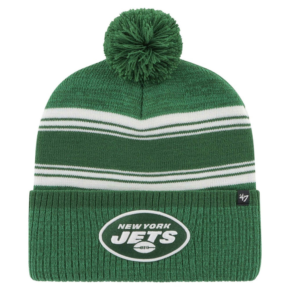 NFL New York Jets '47 Fadeout Cuffed Knit Hat with Pom
