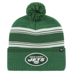 NFL New York Jets '47 Fadeout Cuffed Knit Hat with Pom