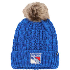 New York Rangers '47 Women's Meeko Cuffed Knit Hat with Pom