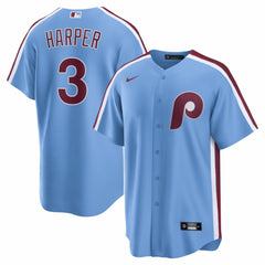 Bryce Harper Philadelphia Phillies Alternate Replica Jersey - Light Blue | Nike