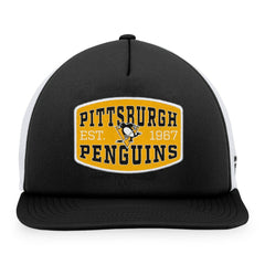 Pittsburgh Penguins Fanatics Foam Front Patch Trucker Snapback Hat