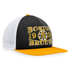 Boston Bruins Fanatics Heritage Vintage Foam Front Trucker Snapback Hat