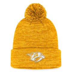 Nashville Predators Fanatics Fundamental Cuffed Knit Hat with Pom