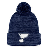 St. Louis Blues Fanatics Fundamental Cuffed Knit Hat with Pom