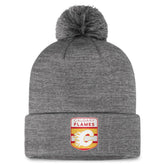 Calgary Flames Fanatics Authentic Pro Home Ice Cuffed Knit Hat with Pom