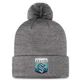 Seattle Kraken Fanatics Authentic Pro Home Ice Cuffed Knit Hat with Pom