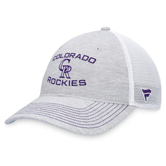 Colorado Rockies Trucker Adjustable Hat - Gray