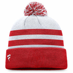 Washington Nationals Cuffed Knit Hat with Pom - Gray
