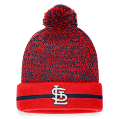 St. Louis Cardinals Space-Dye Cuffed Knit Hat with Pom - Red/Navy