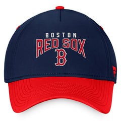 Boston Red Sox Stacked Logo Flex Hat - Navy/Red