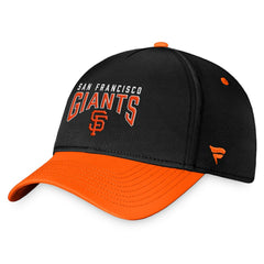 San Francisco Giants Stacked Logo Flex Hat - Black/Orange
