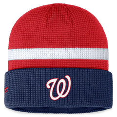Washington Nationals Waffle Cuffed Knit Hat - Red
