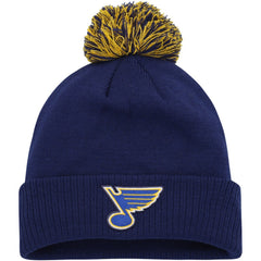 St. Louis Blues adidas COLD.RDY Cuffed Knit Hat with Pom
