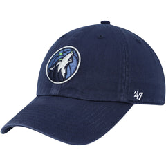 Minnesota Timberwolves '47 Core Logo Clean Up Adjustable Hat - Navy | 47 brand shop