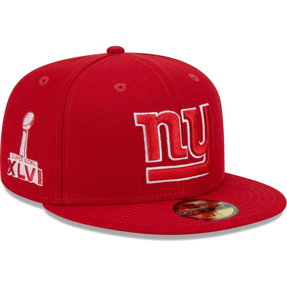 NFL New York Giants Super Bowl XLVI Main Patch 59FIFTY Fitted Hat