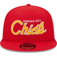 NFL Kansas City Chiefs Main Script 9FIFTY Snapback Hat