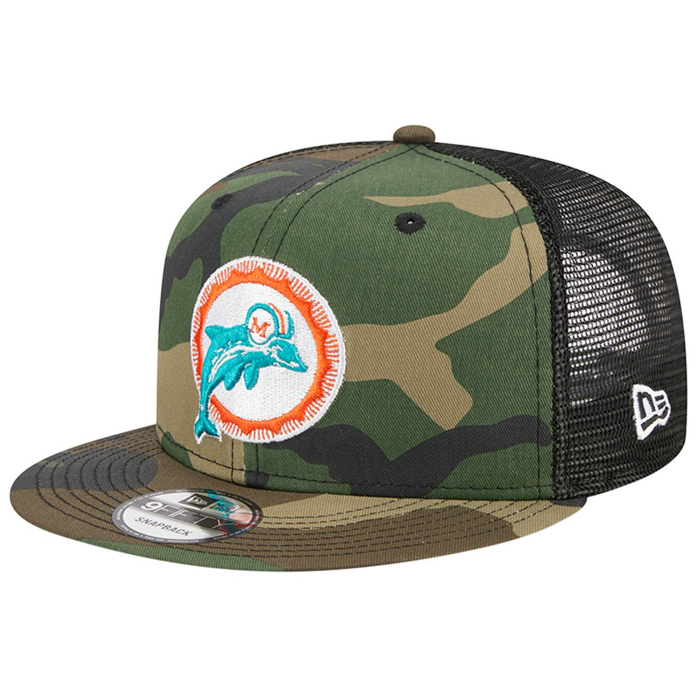 NFL Miami Dolphins Throwback Main Trucker 9FIFTY Snapback Hat
