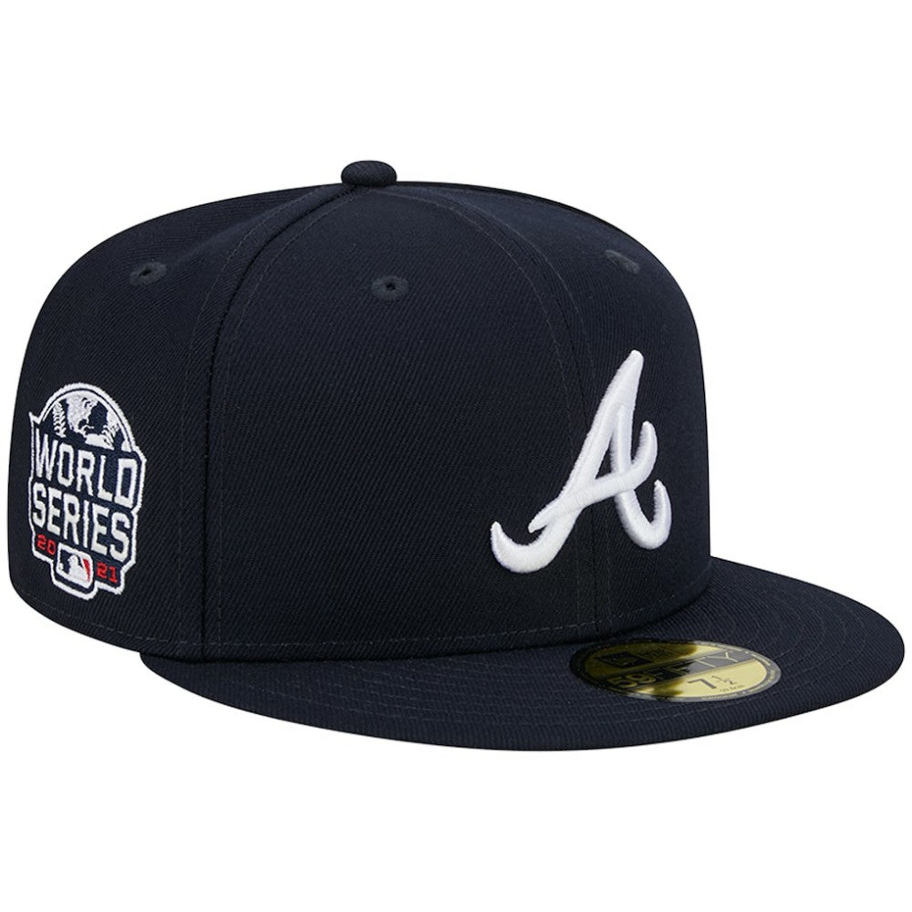 Atlanta Braves 2021 World Series Team Color 59FIFTY Fitted Hat - Navy | New Era