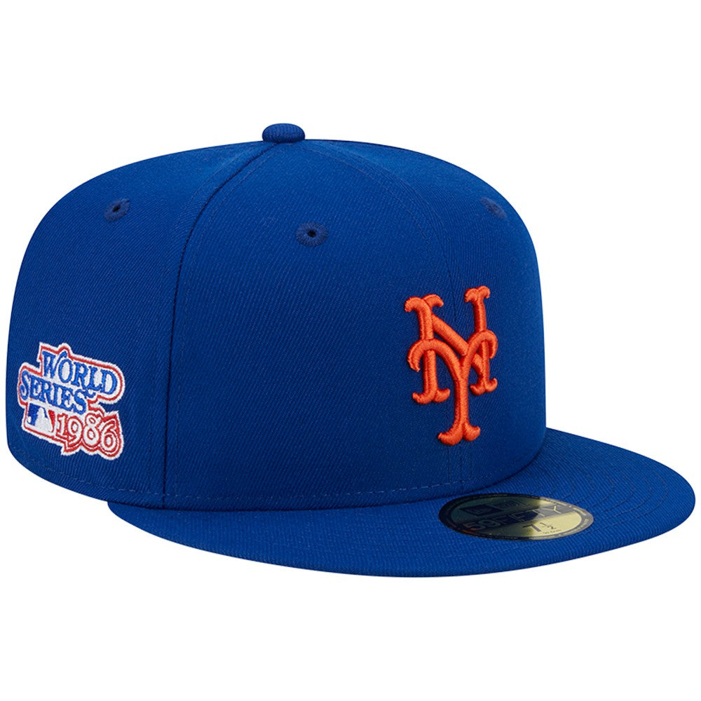 New York Mets 1986 World Series Team Color 59FIFTY Fitted Hat - Royal | New Era