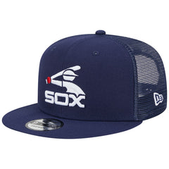 Chicago White Sox Cooperstown Collection Team Color Trucker 9FIFTY Snapback Hat - Navy | New Era
