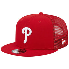 Philadelphia Phillies Team Color Trucker 9FIFTY Snapback Hat - Red | New Era