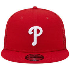 Philadelphia Phillies Team Color Trucker 9FIFTY Snapback Hat - Red | New Era