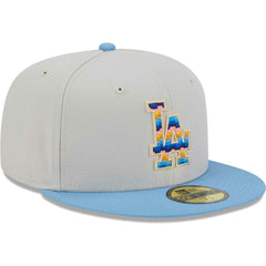 Los Angeles Dodgers Beach Front 59FIFTY Fitted Hat - Natural | New Era