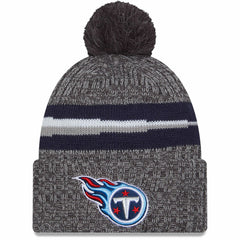 NFL Tennessee Titans 2023 Sideline Sport Cuffed Pom Knit Hat